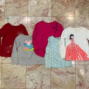 Bundle of Girls Long Sleeved Tops